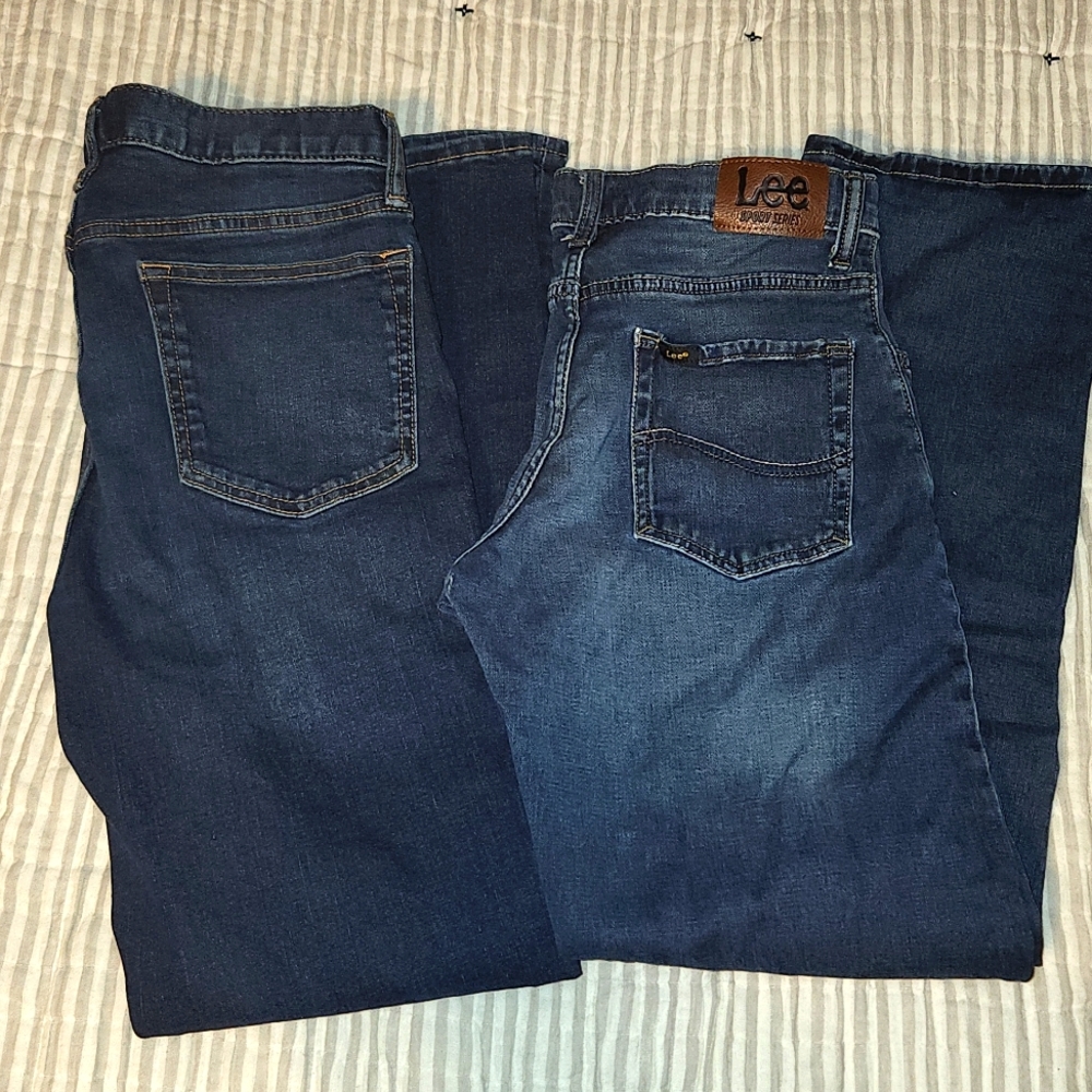 Two Pairs of Boys Jeans - Old Navy & Lee